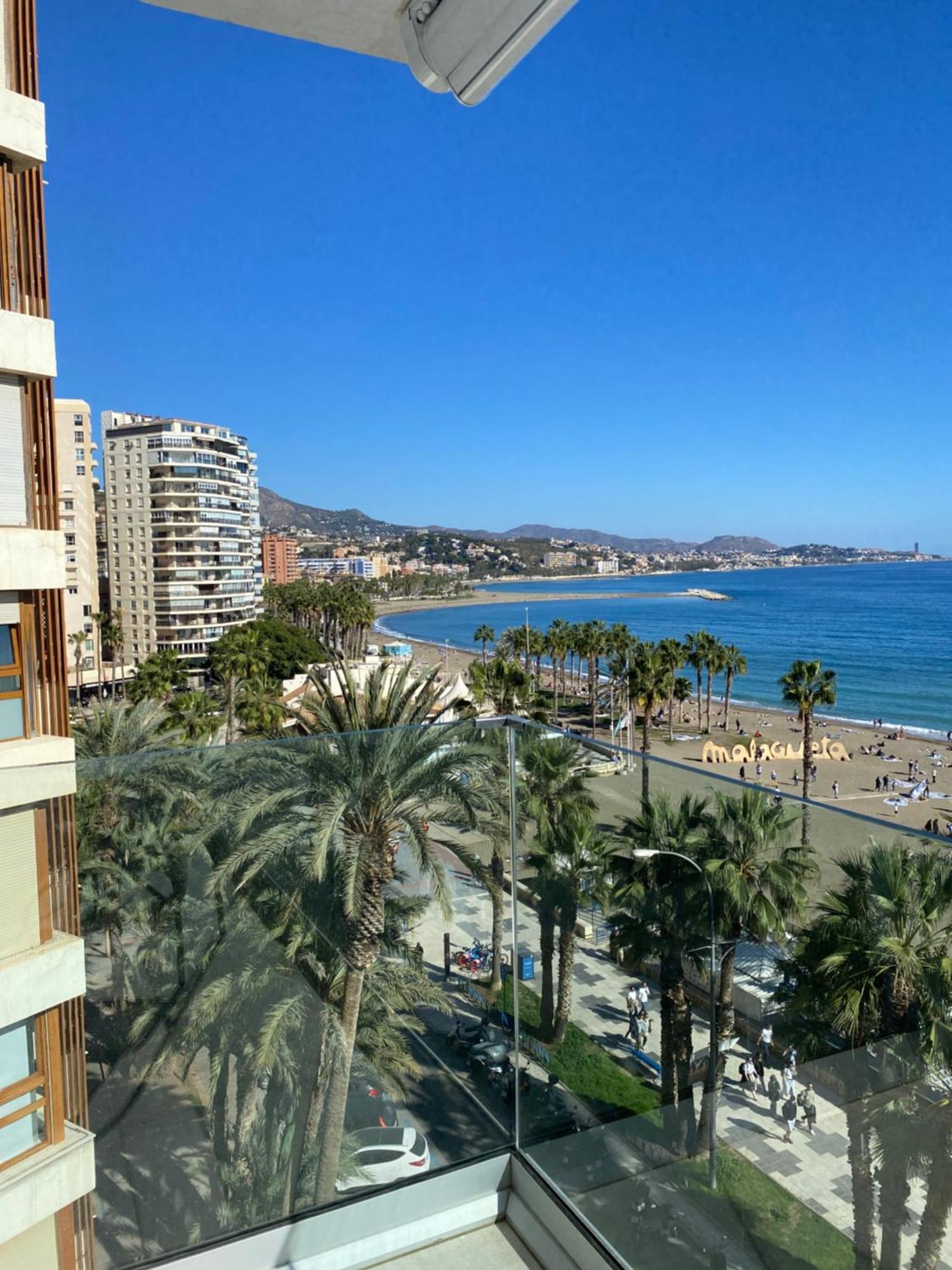 Apartamento Con Terraza Vista Al Mar Malagueta Málaga Buitenkant foto