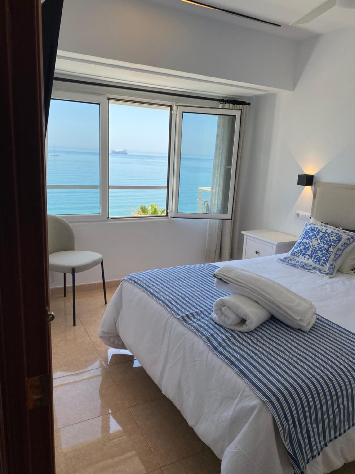Apartamento Con Terraza Vista Al Mar Malagueta Málaga Buitenkant foto